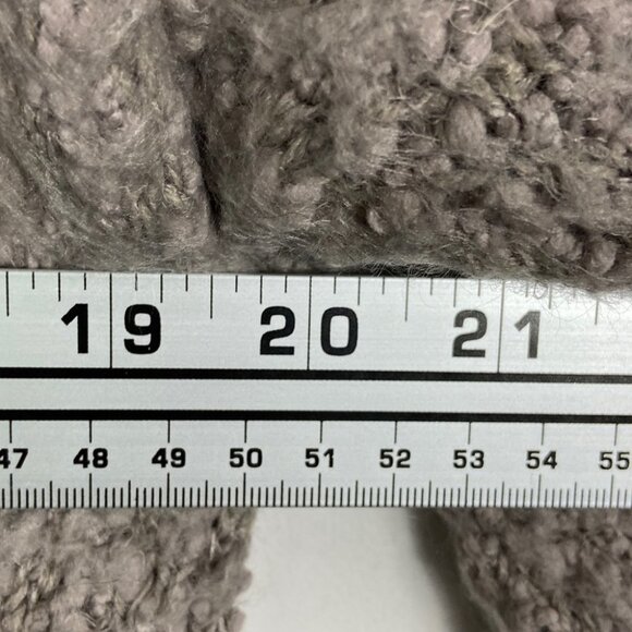 Dreamers‎ Taupe Fuzzy Open Front Cardigan Size Small Medium Tan Beige Minimalist - Picture 8 of 10